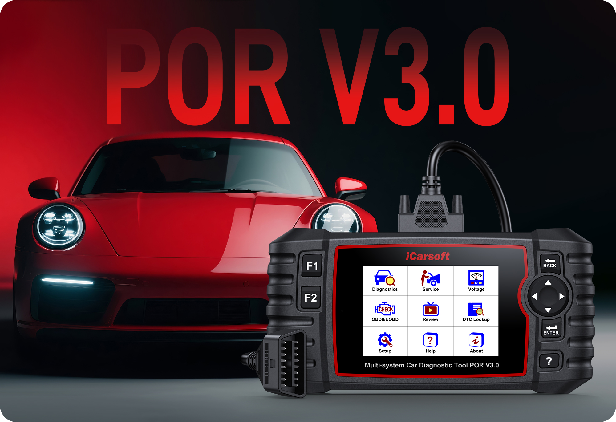Introducing the iCarsoft POR V3.0 – The Next-Generation Porsche Diagnostic Tool
