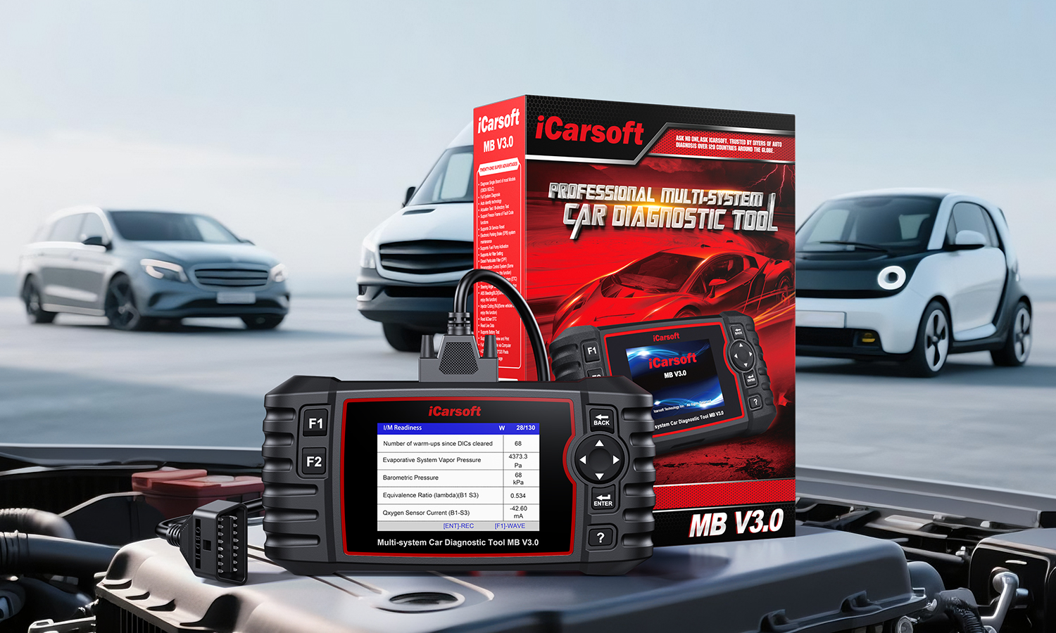 Latest DIY scanner for Mercedes-Benz/Sprinter/Smart iCarsoft MB V3.0