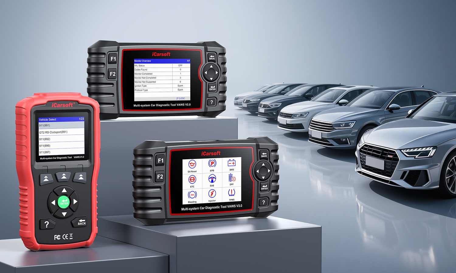 New Arrival! iCarsoft Multi-system scanner VAWS V1.0 and VAWS V2.0 for Audi/VW/Seat/Skoda