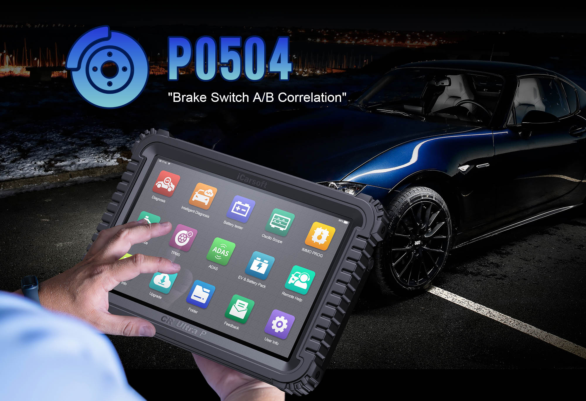 Tame P0504: Resolve Brake Switch Issues with iCarsoft CR Ultra P