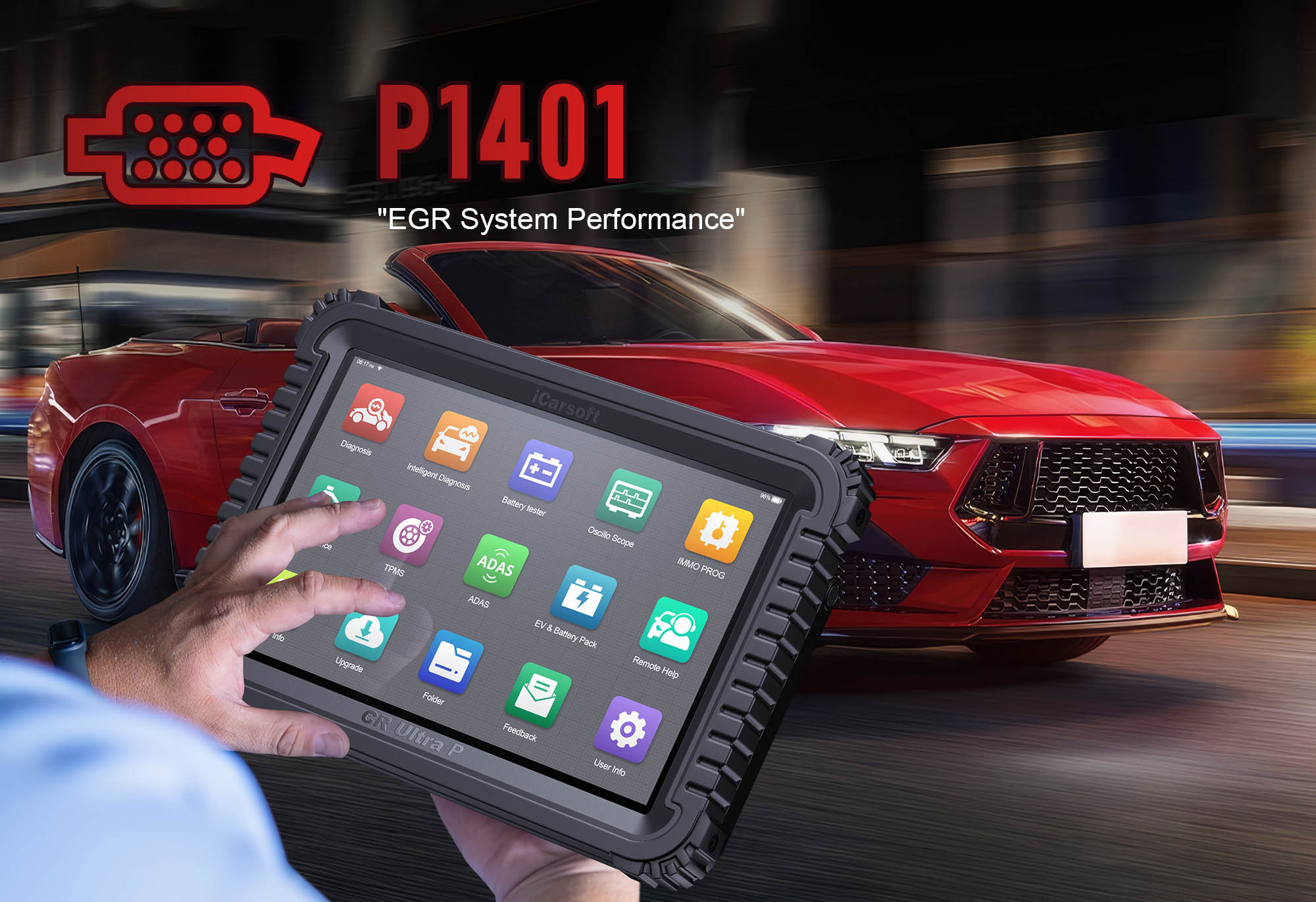 Crack P1401: Fix EGR Valve Performance Issues with ICarsoft CR Ultra P