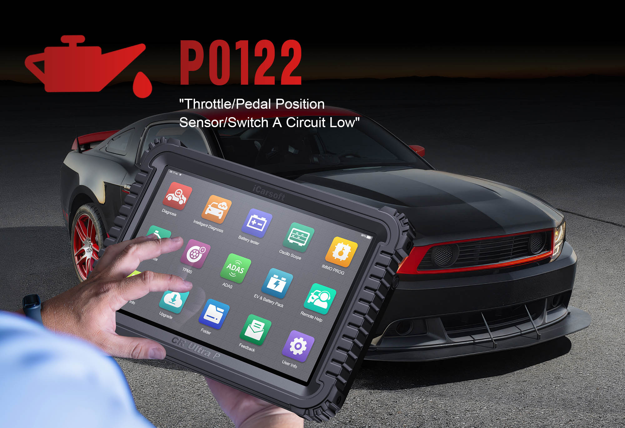 Tackle P0122: Fix Throttle Position Sensor Issues with iCarsoft CR Ultra P
