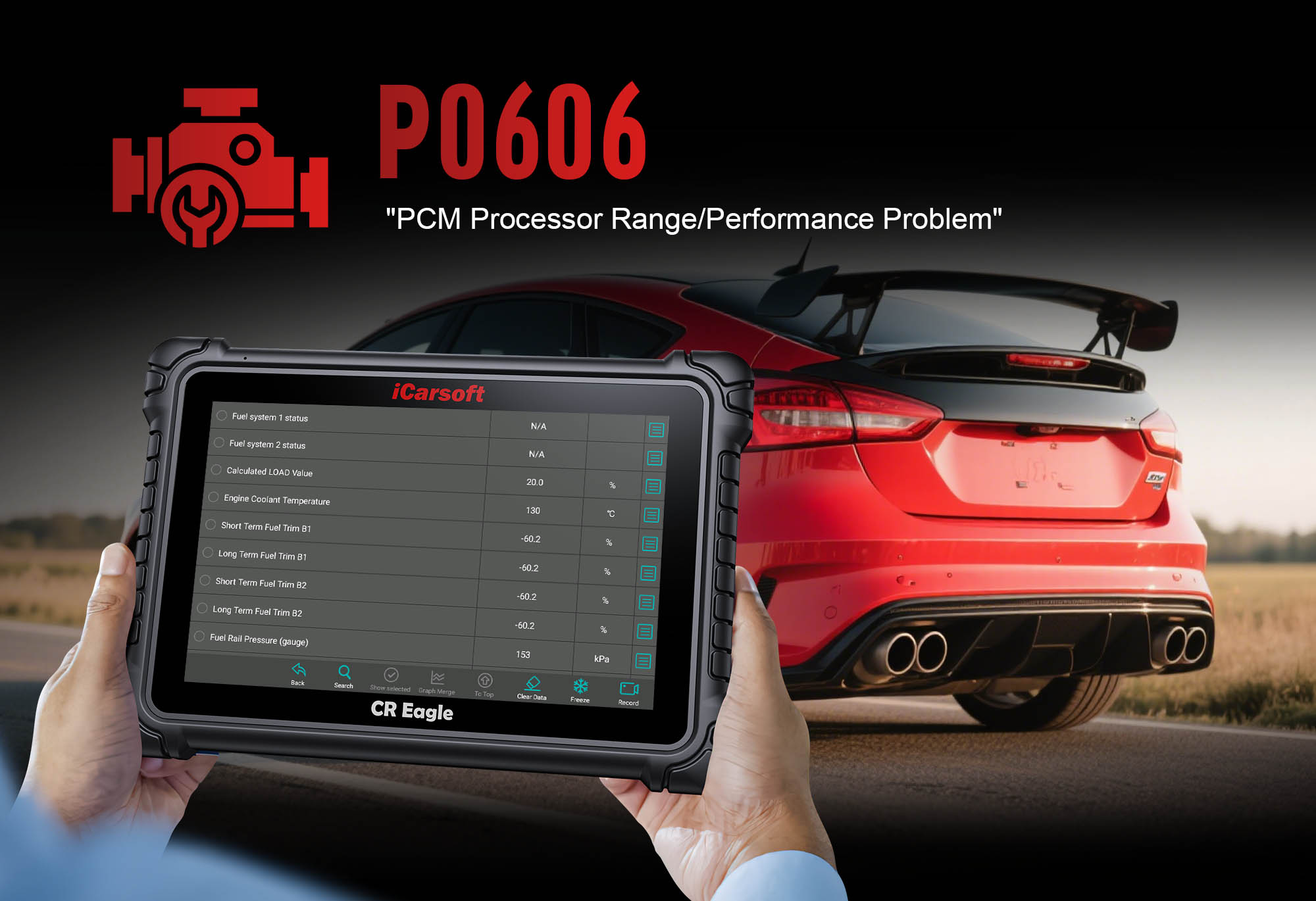 Resolve P0606 Error: Repair Engine Control Module Malfunction Using iCarsoft CR Eagle