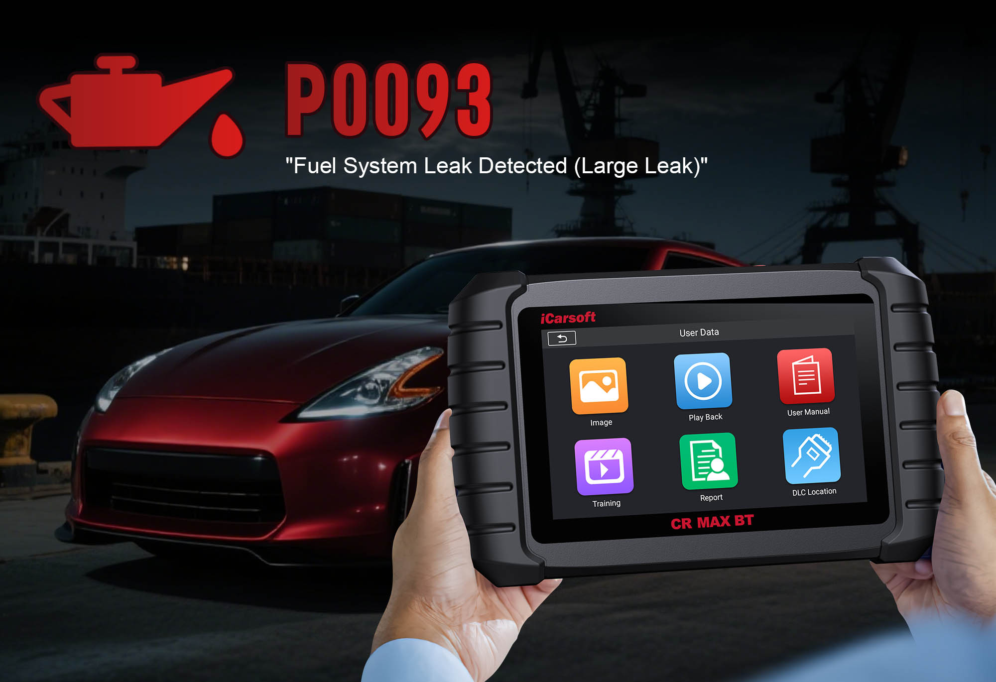 High-Pressure Fuel System & iCarsoft CR MAX BT Diagnosing P0093