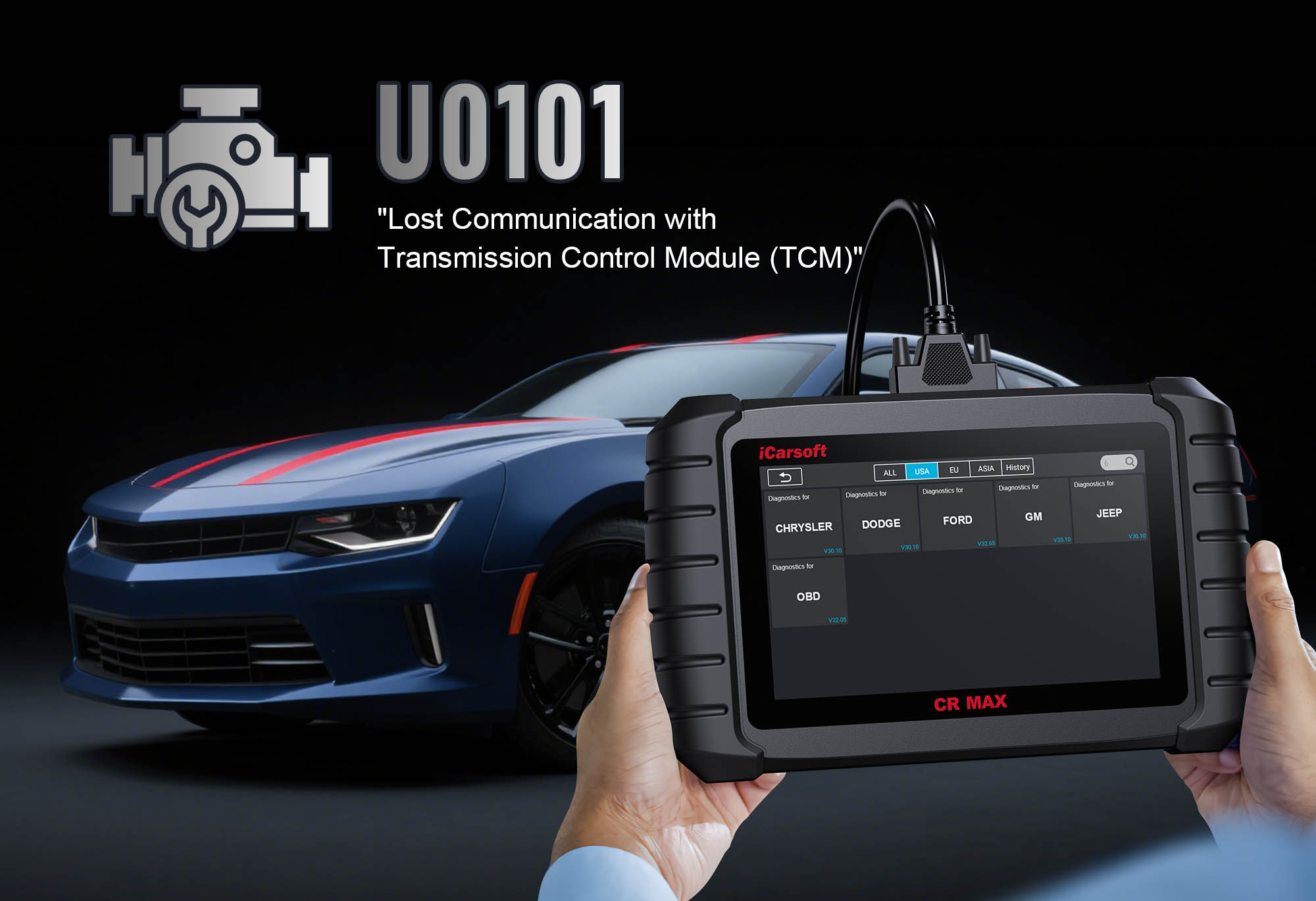 Diagnose & Clear U0101 with iCarsoft CR MAX