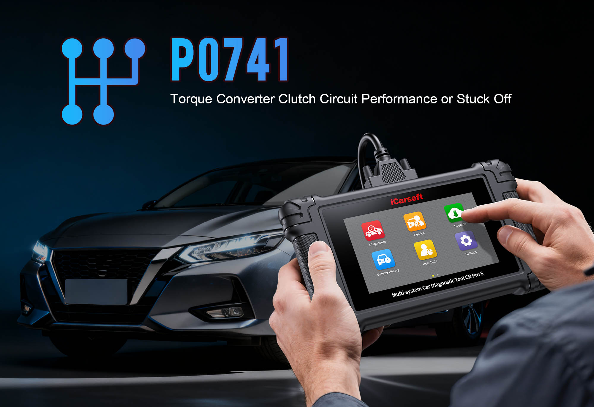 Torque Converter Clutch (TCC) Solenoid showing circuit issue for P0741 code diagnosis