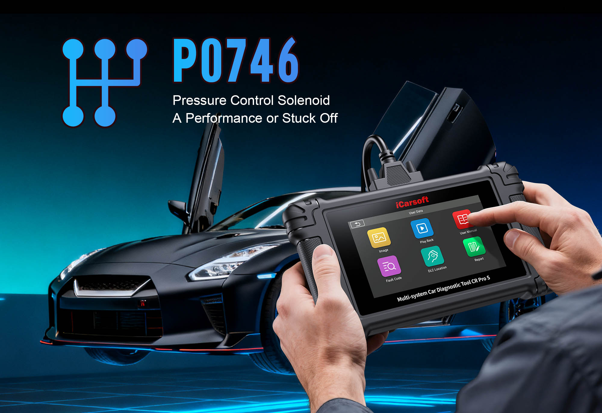 Torque Converter Clutch (TCC) Pressure Control Solenoid and transmission components for P0746 diagnosis