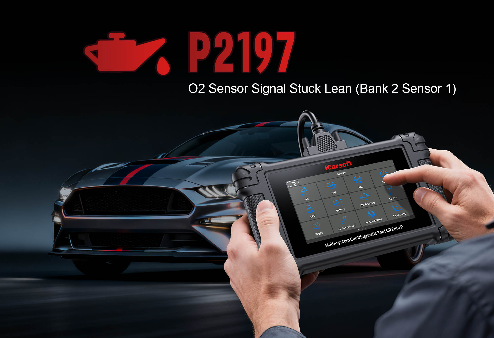 Bank 1, Sensor 1 O2 Sensor and Exhaust Manifold for P2197 Code Diagnosis