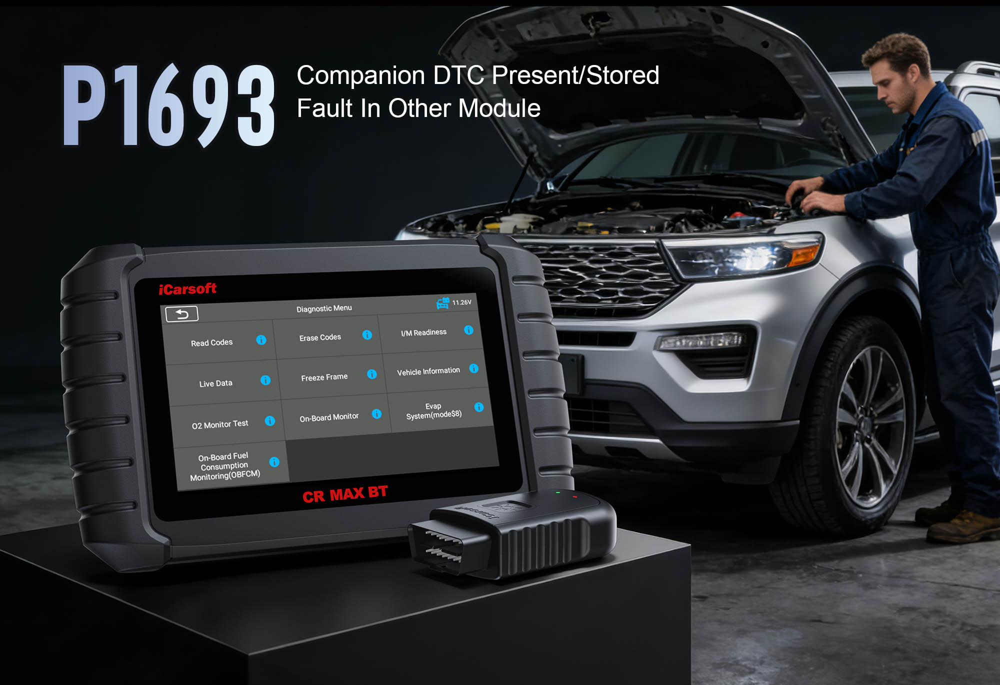 iCarsoft CR MAX BT diagnosing P1693 Module Communication Fault
