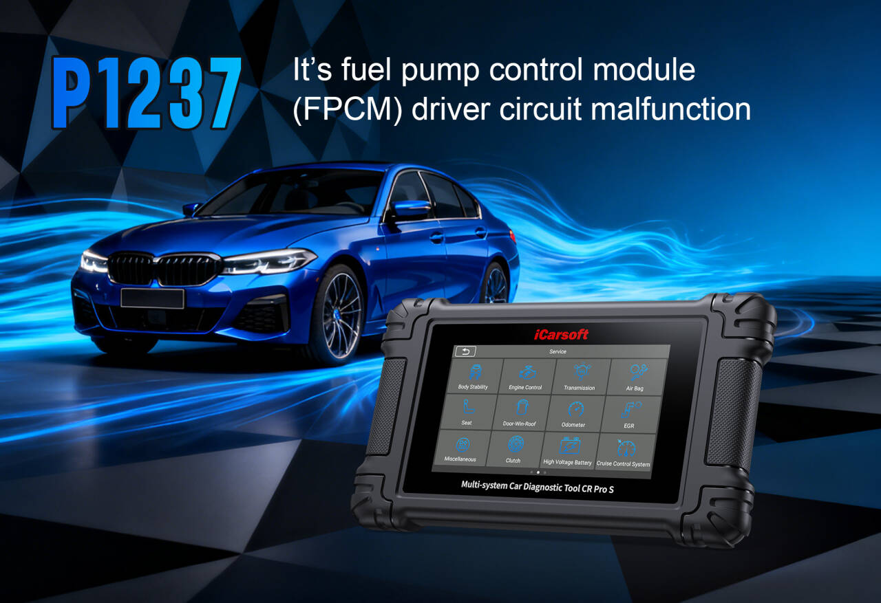 iCarsoft CR Pro S Diagnostic Tool for P1237 Fault Code