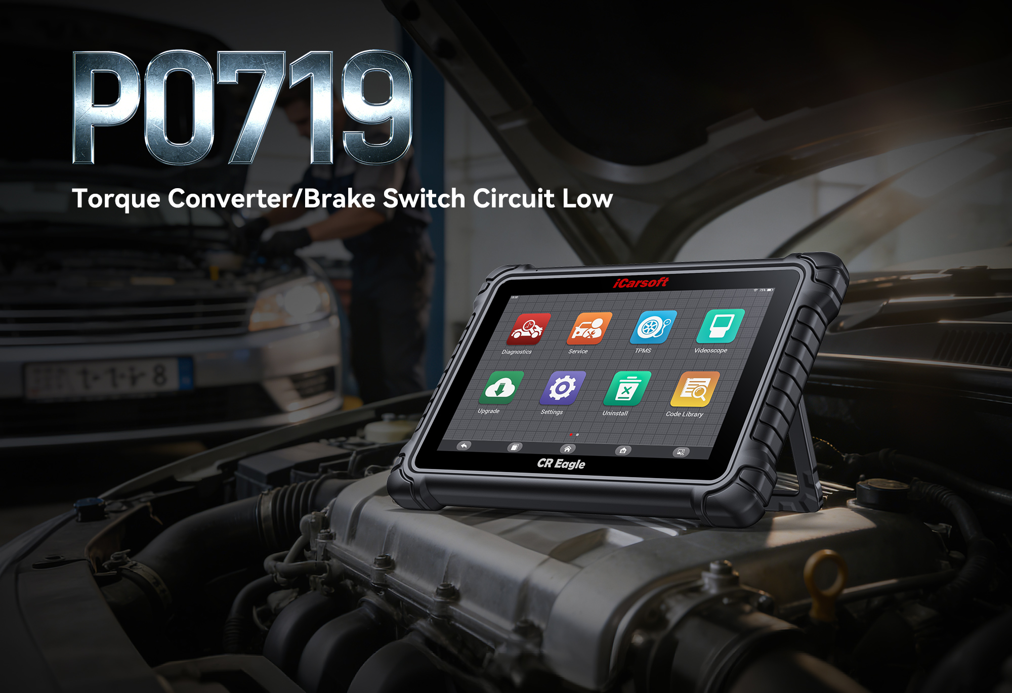 iCarsoft CR Eagle Testing TCC Solenoid for P0719 Code