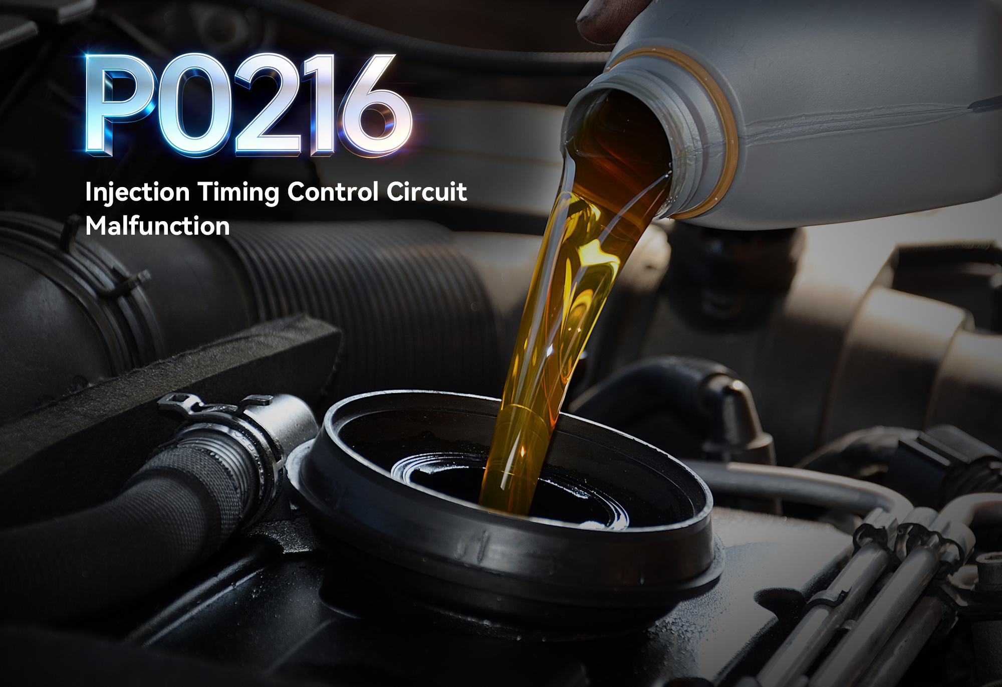 iCarsoft CR Eagle Testing Injection Timing Sensor for P0216 Code