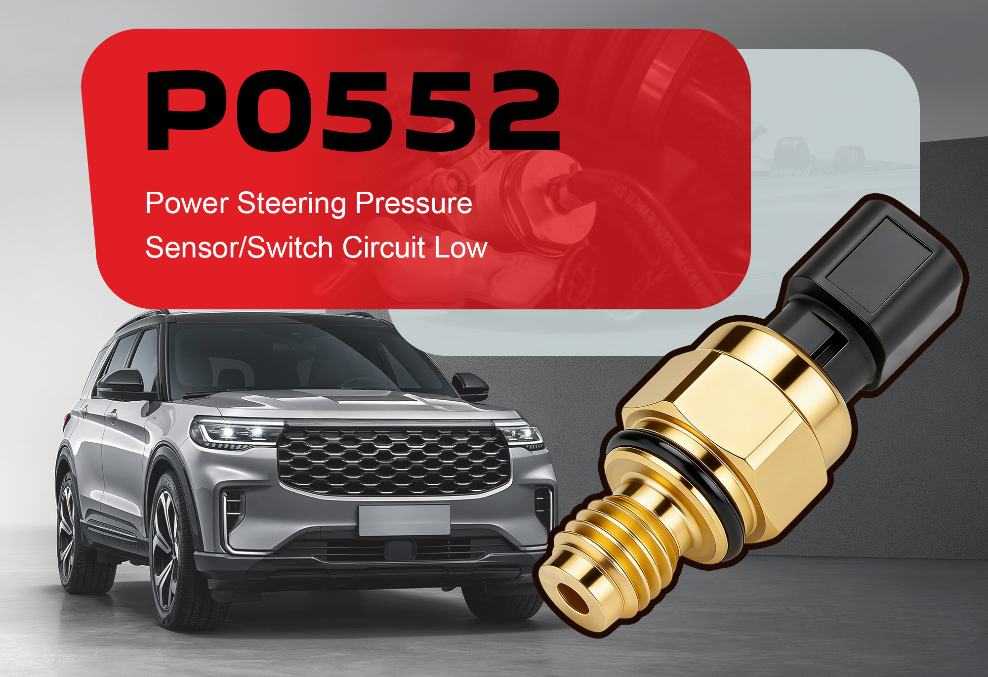 iCarsoft CR Eagle P Diagnosing P0552 Power Steering Pressure Sensor Low Input Fault